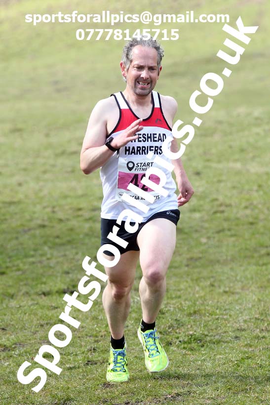 Masters men 2021 NECAA Cross Country Relays, Thornley Farm, Peterlee, Saturday, April 10th. Photo: David T. Hewitson/Sports for All Pics